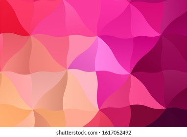 Light Pink, Yellow vector low poly layout. Colorful abstract illustration with triangles. New template for your brand book.