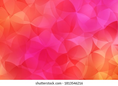 Diseño de polos bajo en el vector amarillo y rosa claro. Ilustración colorida de estilo poligonal con gradiente. Nuevo diseño para su negocio.