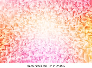 Light Pink, Yellow vector low poly texture. A completely new color illustration in a polygonal style. A new texture for your web site.