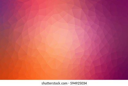 Light Pink, Yellow vector Low poly crystal background. Polygon design pattern. Low poly illustration, low polygon background.