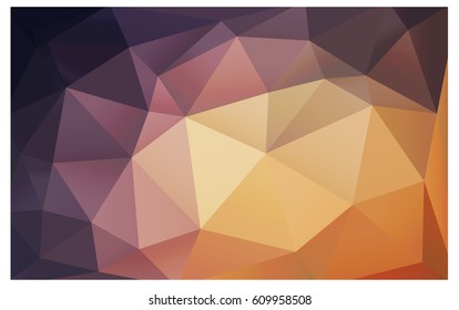 Light Pink, Yellow vector Low poly crystal background. Polygon design pattern. Low poly illustration, low polygon background.