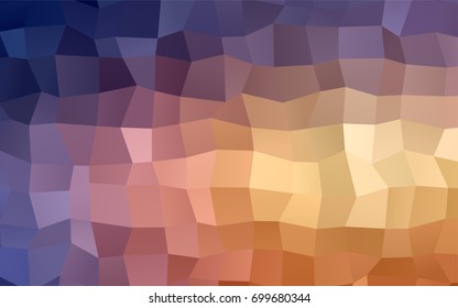 Light Pink, Yellow vector low poly background. A sample with a polygonal design. Illustration in polygonal style with repeating squares