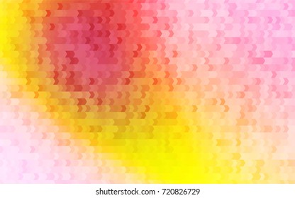 Light Pink, Yellow vector low poly background. A sample with a polygonal design. Illustration in polygonal style with repeating squares