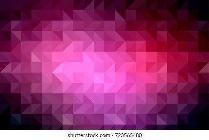Light Pink, Yellow vector low poly background. Shining colored illustration in a brand-new style. The completely new template can be used for your brand book.