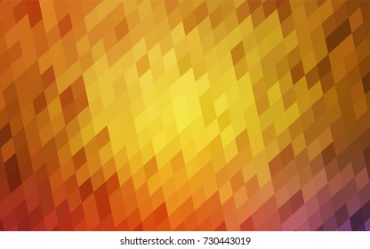 Light Pink, Yellow vector low poly background. A sample with a polygonal design. Illustration in polygonal style with repeating squares