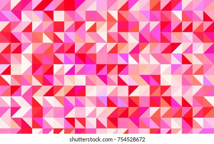 Light Pink, Yellow vector low poly background. An elegant bright illustration with gradient. The best triangular design for your business.