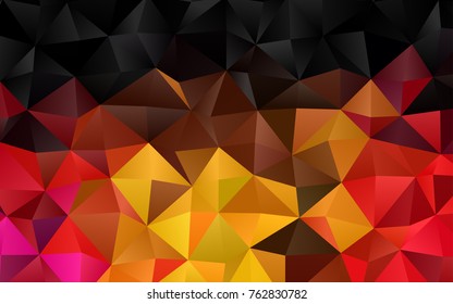 Light Pink, Yellow vector low poly pattern. Colorful abstract illustration with gradient. The textured pattern can be used for background.