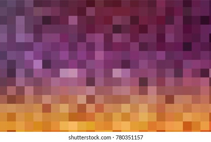 Light Pink, Yellow vector low poly background. A sample with a polygonal design. Illustration in polygonal style with repeating squares