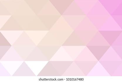 Light Pink, Yellow vector modern geometrical abstract background. Texture, new background. Geometric background in Origami style with gradient. 