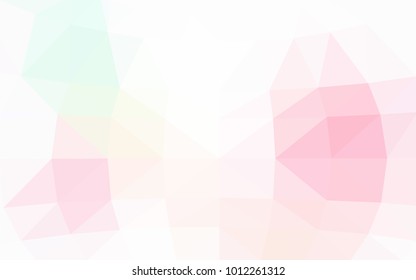 Light Pink, Yellow vector modern geometrical abstract background. Texture, new background. Geometric background in Origami style with gradient. 