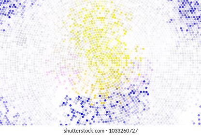 Light Pink, Yellow vector modern geometrical background. Abstract template. Geometric pattern in square style with gradient.