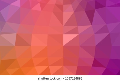 Light Pink, Yellow vector modern geometrical abstract background. Texture, new background. Geometric background in Origami style with gradient. 