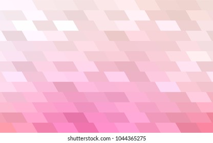 Light Pink, Yellow vector modern geometrical background. Abstract template. Geometric pattern in square style with gradient.