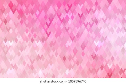 Light Pink, Yellow vector modern geometrical background. Abstract template. Geometric pattern in square style with gradient.