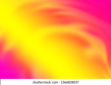 Light Pink, Yellow vector modern bokeh pattern. A completely new color illustration in a bokeh style. A completely new design for your business.