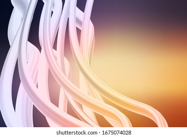 Delgado rosa claro, vector amarillo moderno y elegante fondo. Ilustración abstracta brillante con diseño degradado. Fondo para los diseños.