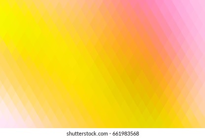 Light Pink, Yellow vector modern geometrical background. Abstract template. Geometric pattern in square style with gradient.