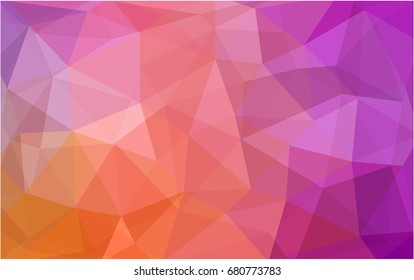Light Pink, Yellow vector modern geometrical abstract background. Texture, new background. Geometric background in Origami style with gradient. 