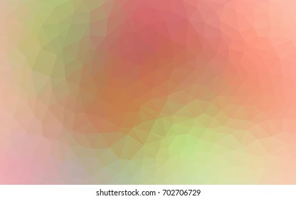 Light Pink, Yellow vector modern geometrical abstract background. Texture, new background. Geometric background in Origami style with gradient. 