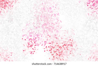 Light Pink, Yellow vector modern geometrical background. Abstract template. Geometric pattern in square style with gradient.