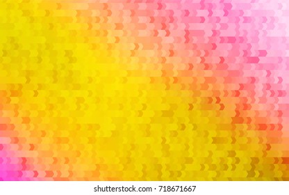 Light Pink, Yellow vector modern geometrical background. Abstract template. Geometric pattern in square style with gradient.