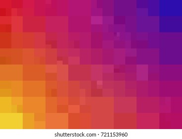 Light Pink, Yellow vector modern geometrical abstract background. Texture template. Geometric pattern in Origami style with gradient. 