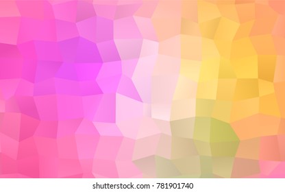 Light Pink, Yellow vector modern geometrical background. Abstract template. Geometric pattern in square style with gradient.