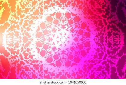 Light Pink, Yellow vector natural abstract design. Brand-new colored illustration in blurry style with doodles drawn by child. The template can be used as a background for cell phones.