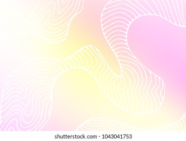 Light Pink, Yellow vector natural abstract pattern. Colorful illustration in abstract style with doodles. The elegant pattern can be used as a part of a brand book.