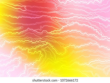 Light Pink, Yellow vector natural abstract background. Doodles on blurred abstract background with gradient. The completely new template can be used for your brand book.