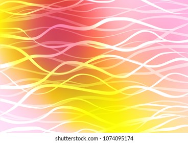 Light Pink, Yellow vector natural abstract background. Doodles on blurred abstract background with gradient. The template can be used as a background for cell phones.
