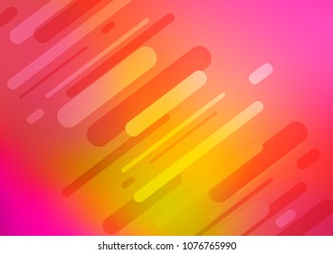 Light Pink, Yellow vector natural abstract template. Shining colored illustration with doodles in Zen tangle style. The best blurred design for your business.