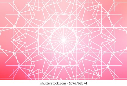 Light Pink, Yellow vector natural elegant artwork. Doodle illustration made by child in Origami style with gradient. The pattern can be used for wallpapers and coloring books.