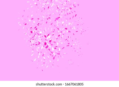 Light Pink, Yellow vector natural background with leaves. Creative illustration in blurred style with leaves. Brand new design for your business.
