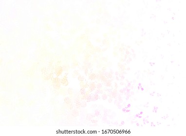 Hellrosa, gelbe Vektorillustration, Naturhintergrund mit Blättern. Farbige Illustration mit Blättern im Doodle-Stil. Neues Design für Ihr Unternehmen.