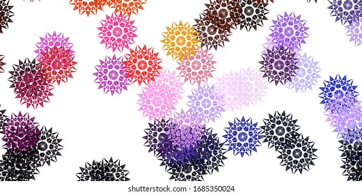 Arte natural de vector amarillo claro con flores. Flores coloridas de estilo natural sobre un fondo sencillo. Diseño elegante para envolturas, tapices.