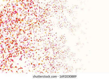 Color rosa claro, Amarillo vectorial natural con hojas. Ilustración decorativa con doodles en plantilla abstracta. Nueva plantilla para tu libro de marcas.