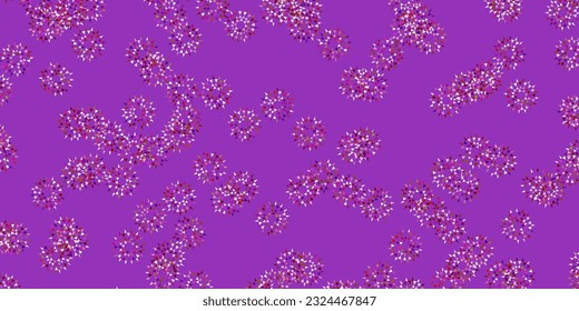 Hellrosa, gelbe Vektorgrafik, natürliche Anordnung mit Blumen. Farbige Blumen im natürlichen Stil auf einfachem Hintergrund. Kluges Design für die Verpackung, Wallpaper.