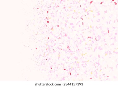 Pink claro, amarillo de fondo natural vector con hojas. Ilustración abstracta brillante con garabatos y hojas. Nueva plantilla para tu libro de marcas.