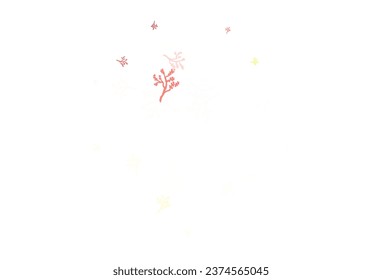 Lámpara rosa, Amarillo vectorial fondo natural con ramas. Ilustración colorida en estilo doodle con hojas, ramas. Nuevo diseño para su negocio.