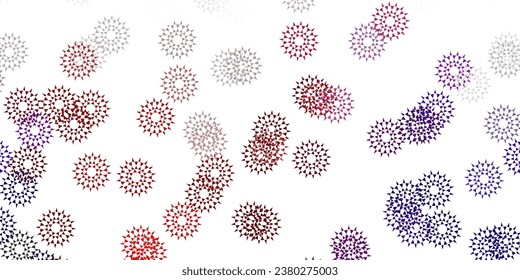 Light pink, yellow vector natural layout with flowers. Abstract illustration with flowers in Origami style. Brand new business design.