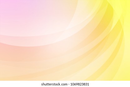 Light Pink, Yellow vector pattern with liquid shapes. Creative geometric illustration in marble style with gradient. A completely new template for your business design.