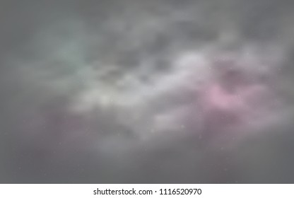 Light Pink, Yellow vector pattern with night sky stars. Space stars on blurred abstract background with gradient. Pattern for astrology websites.