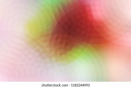 Light Pink, Yellow vector pattern with spheres. Illustration with set of shining colorful abstract circles. New design for ad, poster, banner of your website.