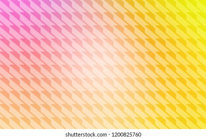 Light Pink, Yellow vector pattern with sharp lines. Modern geometrical abstract illustration with Lines. Template for your beautiful backgrounds.