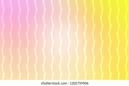 Light Pink, Yellow vector pattern with sharp lines. Glitter abstract illustration with colored sticks. The pattern for ad, booklets, leaflets.