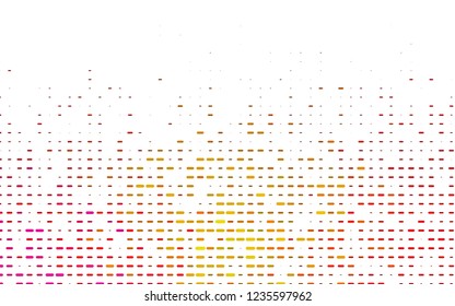 Light Pink, Yellow vector pattern with narrow lines. Decorative shining illustration with lines on abstract template. The pattern can be used as ads, poster, banner for commercial.
