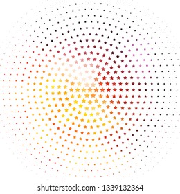Light Pink, Yellow vector pattern with abstract stars. Decorative illustration with stars on abstract template. Design for your business promotion.