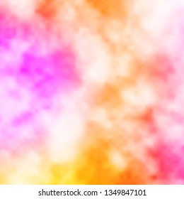 Light Pink, Yellow vector pattern with clouds. Gradient illustration with colorful sky, clouds. Colorful pattern for appdesign.
