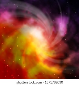 Light Pink, Yellow vector pattern with abstract stars. Colorful illustration in abstract style with gradient stars. Theme for cell phones.